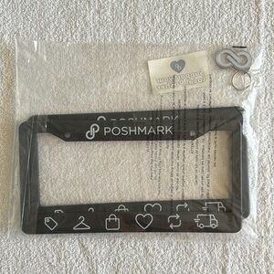 Poshmark License Plate Frame with Keychain